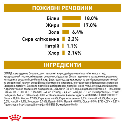 Сухий корм для дорослих собак з захворюваннями сечовивідних шляхів ROYAL CANIN URINARY S/O DOG (домашня птиця), 13 кг